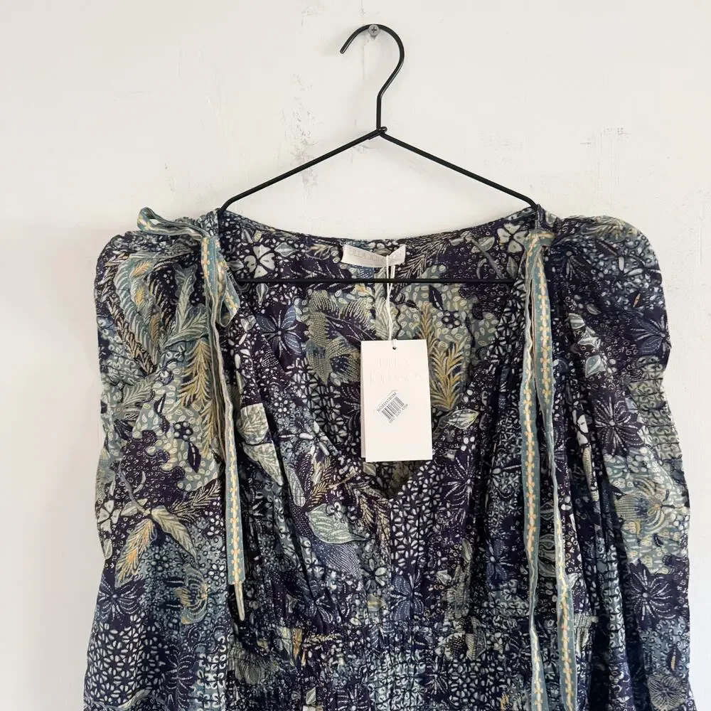 NWT Ulla Johnson Blue Portofino Anika Mini Dress 8